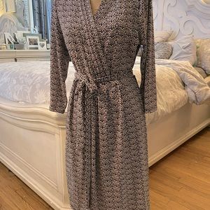 🖤🤍 Liz Claiborne Wrap print dress🤍🖤